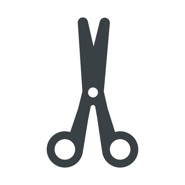 Icono de tijeras para diseños de sitios web