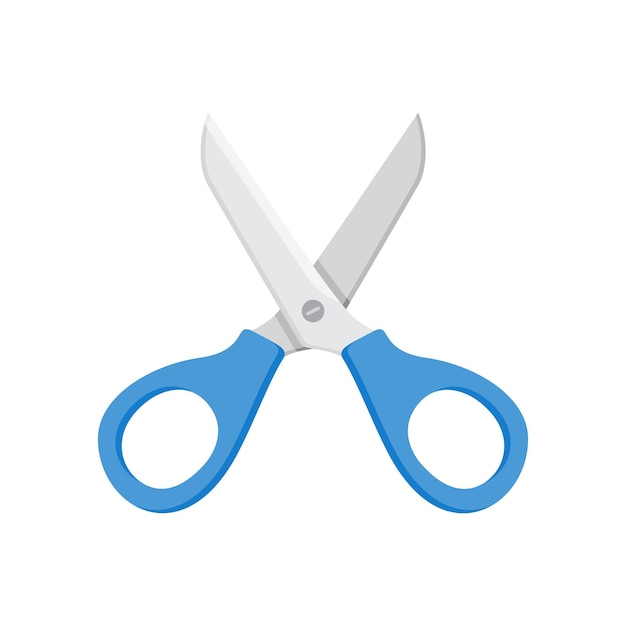 Icono de tijeras en estilo plano Ilustración vectorial de equipos de corte de cabello en un fondo aislado Concepto de negocio de letreros de peluquería