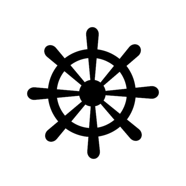 Icono del timón del barco