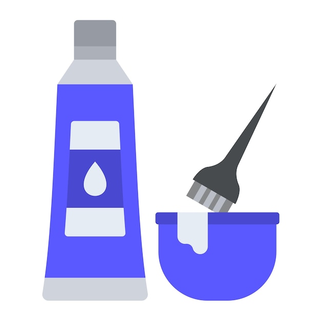 El icono del tinte para el cabello