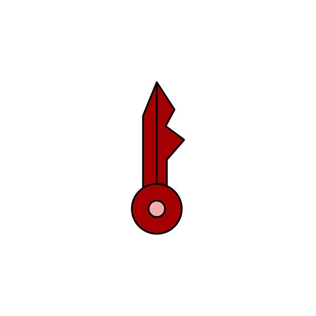 icono del tipo de vector clave