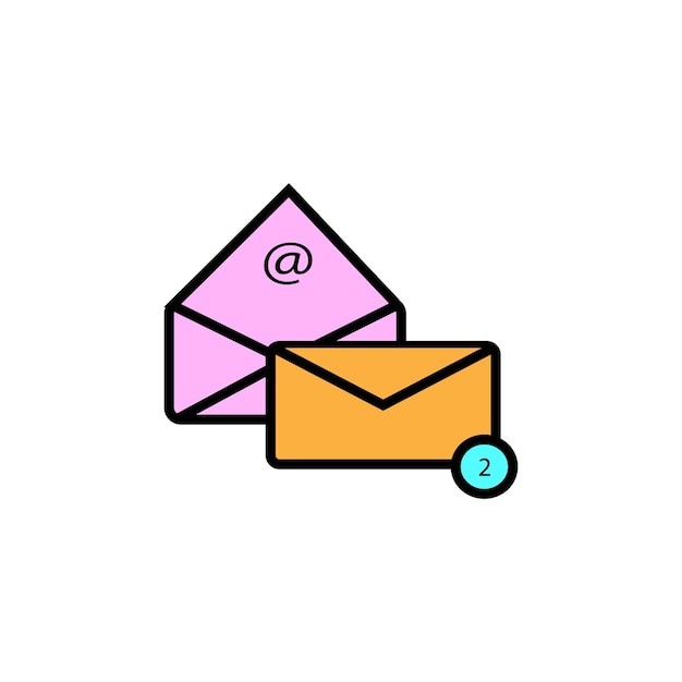 icono del tipo de vector de correo