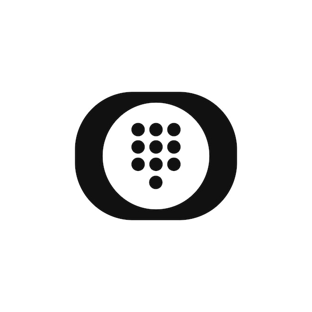 icono del tipo de vector del dial pad