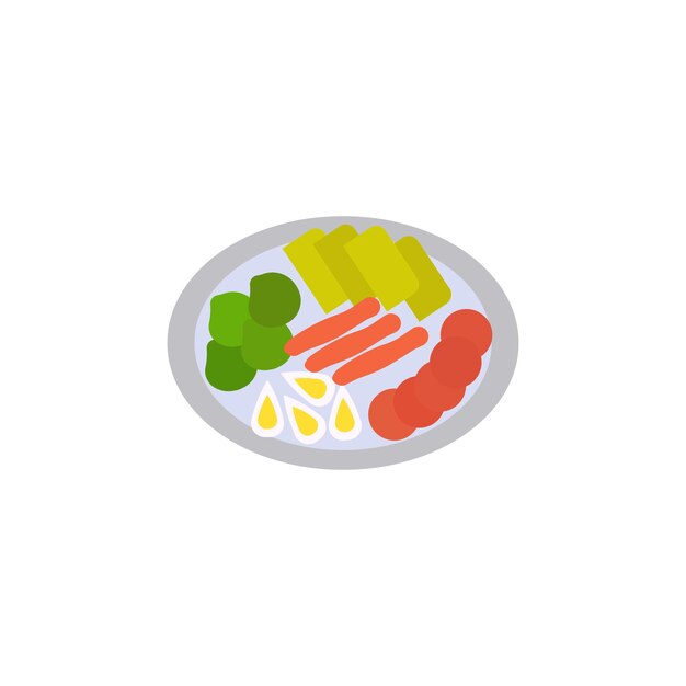 Icono del tipo de vector de ensalada