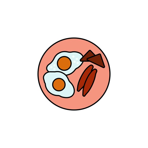 icono del tipo de vector de huevo