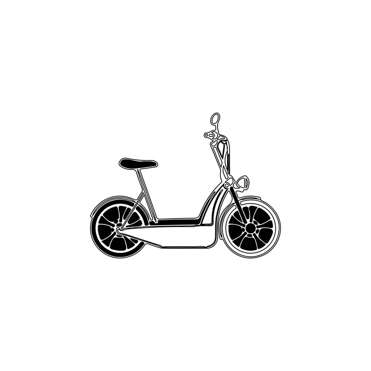 Vector icono de tipo de vector de scooter