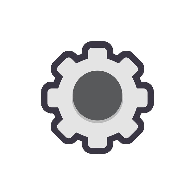 icono de tipo de vector de señal de configuración
