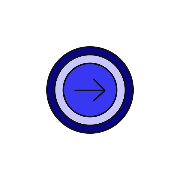 icono del tipo de vector de signo de flecha