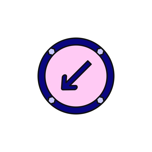 icono del tipo de vector de signo de flecha