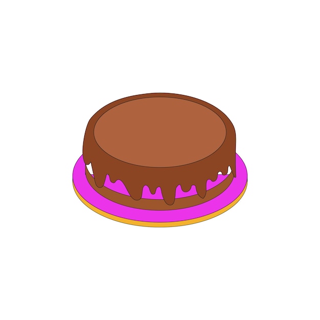 Icono del tipo de vector de la torta