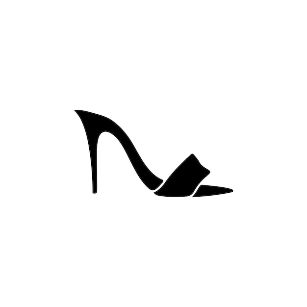 icono de tipo de vector de zapatos de mujer