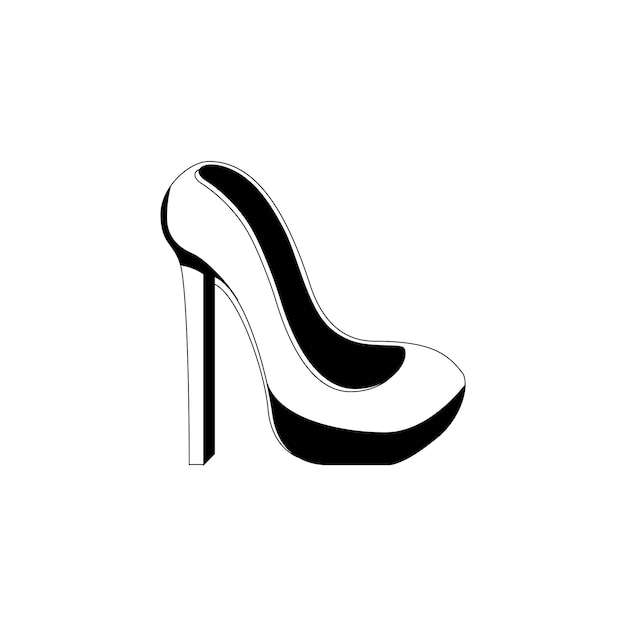 icono de tipo de vector de zapatos de mujer