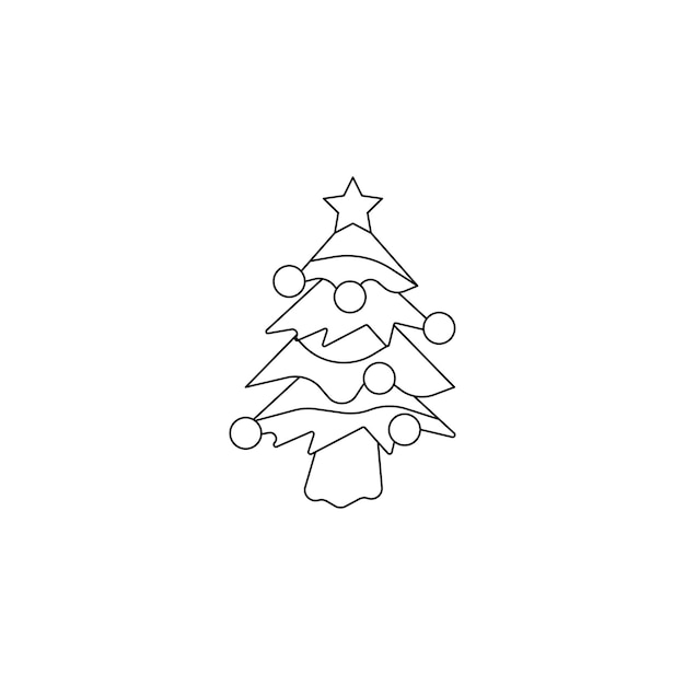 icono del tipo vectorial del árbol de Navidad