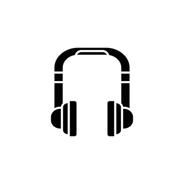 icono de tipo vectorial de auriculares modernos