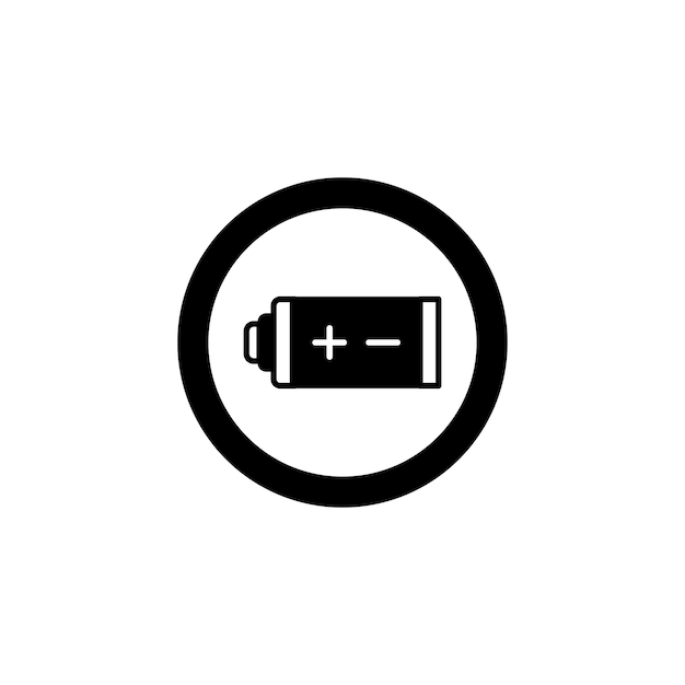 icono del tipo vectorial del cargador de batería