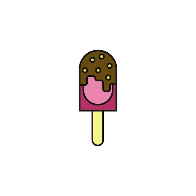 icono del tipo vectorial del helado