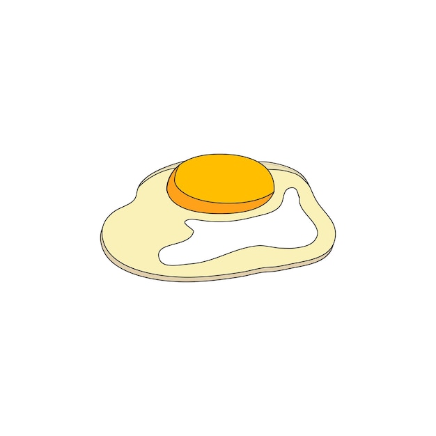 icono de tipo vectorial de huevo sabroso