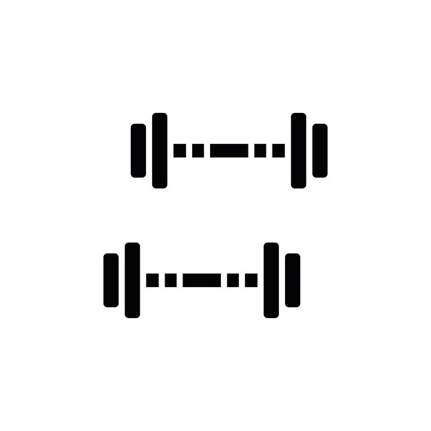 icono de tipo vectorial de pesas