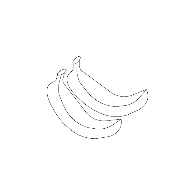icono del tipo vectorial de plátano