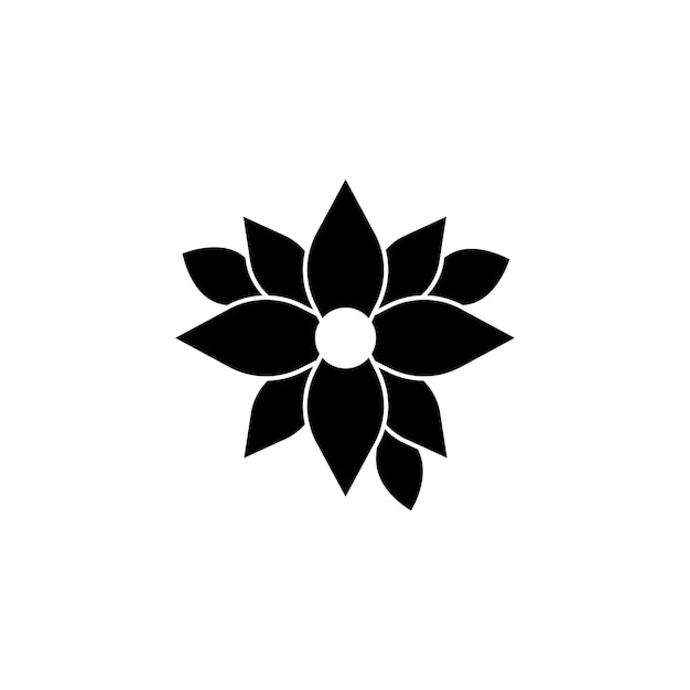 icono del tipo vectorial de la poinsettia