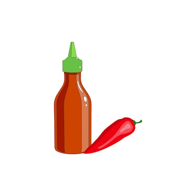 icono de tipo vectorial de salsa picante