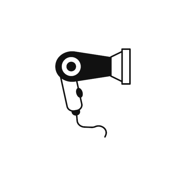 icono de tipo vectorial de secador de pelo