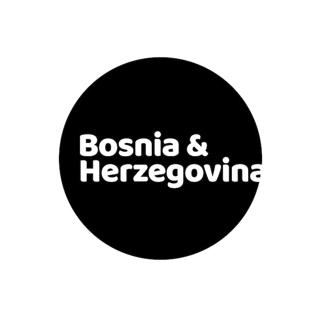 Icono de tipografía de Bosnia y Herzegovina