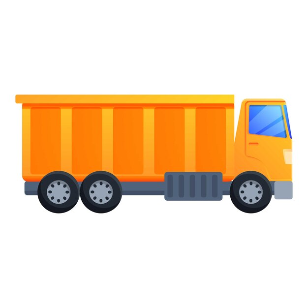 Icono de tipper comercial Icono vectorial de tipper commercial para el diseño web aislado en fondo blanco