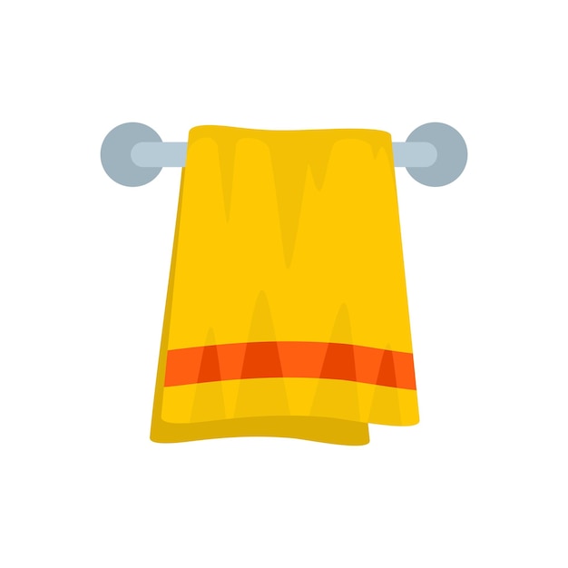 Icono de toalla de baño Ilustración plana del icono de vector de toalla de baño para diseño web
