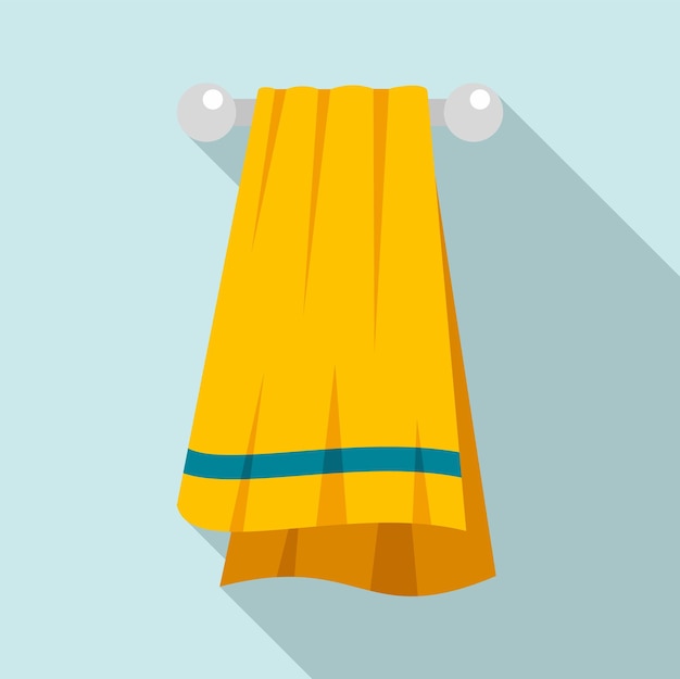 Vector icono de toalla deportiva ilustración plana del icono de vector de toalla deportiva para diseño web