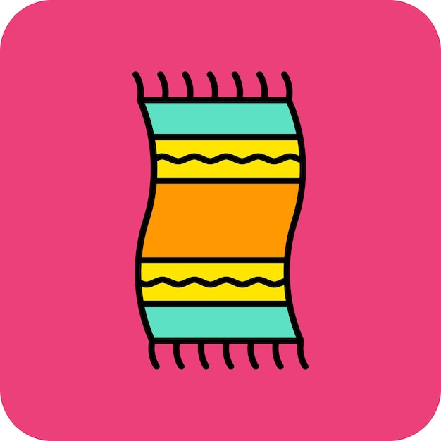 El icono de la toalla de playa