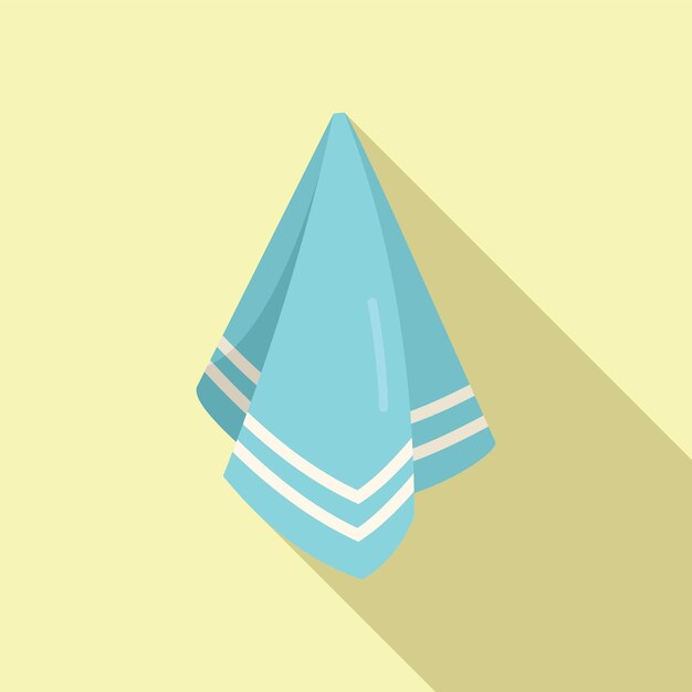 Icono de toalla de tela vector plano Servilleta de papel Paño limpio
