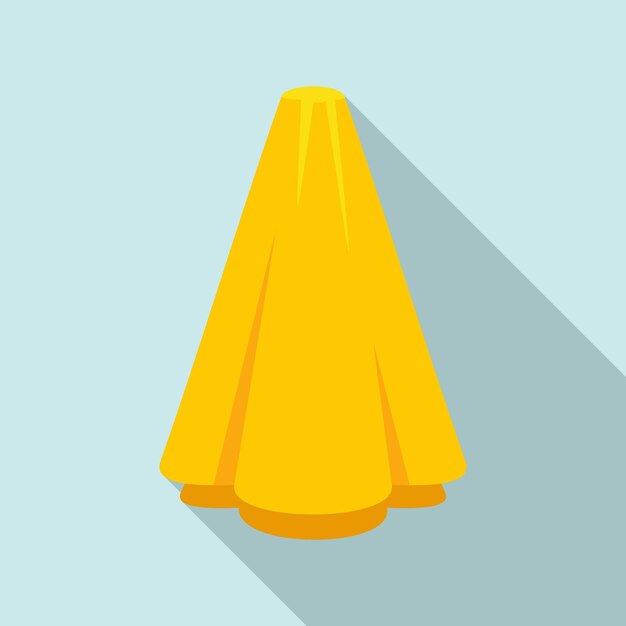 Icono de toalla textil Ilustración plana del icono de vector de toalla textil para diseño web
