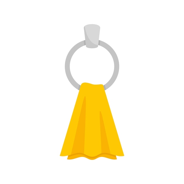 Icono de toallero calentado seco Ilustración plana del icono de vector de toallero calentado seco aislado sobre fondo blanco