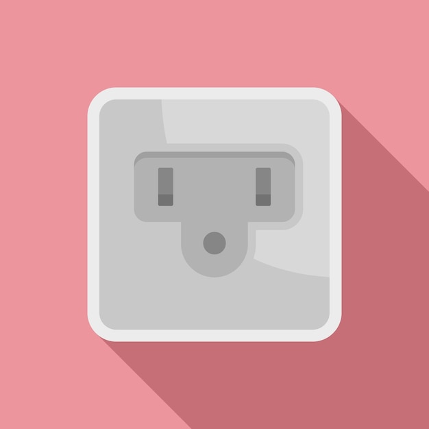 Icono de toma de corriente tipo B Ilustración plana del icono de vector de toma de corriente tipo B para diseño web