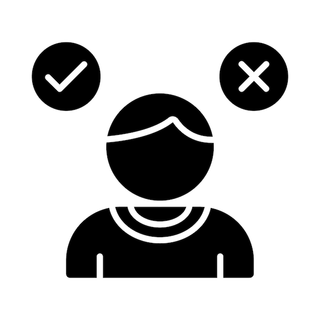 El icono de la toma de decisiones