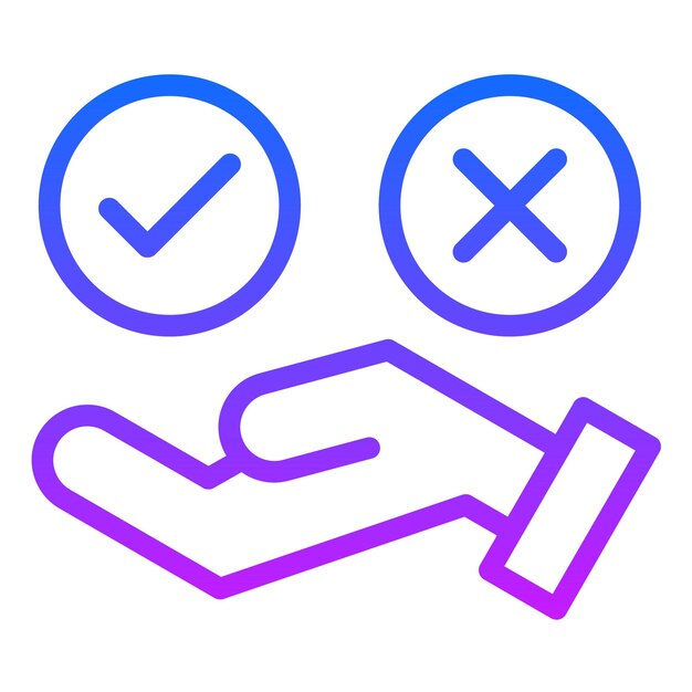 El icono de la toma de decisiones
