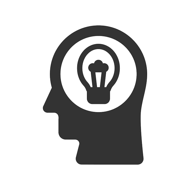 El icono de tormenta de ideas