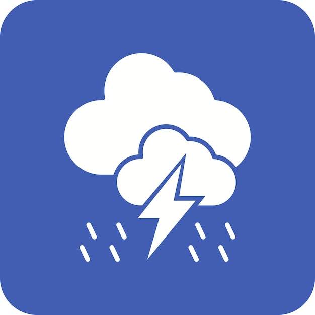 Icono de la tormenta de lluvia