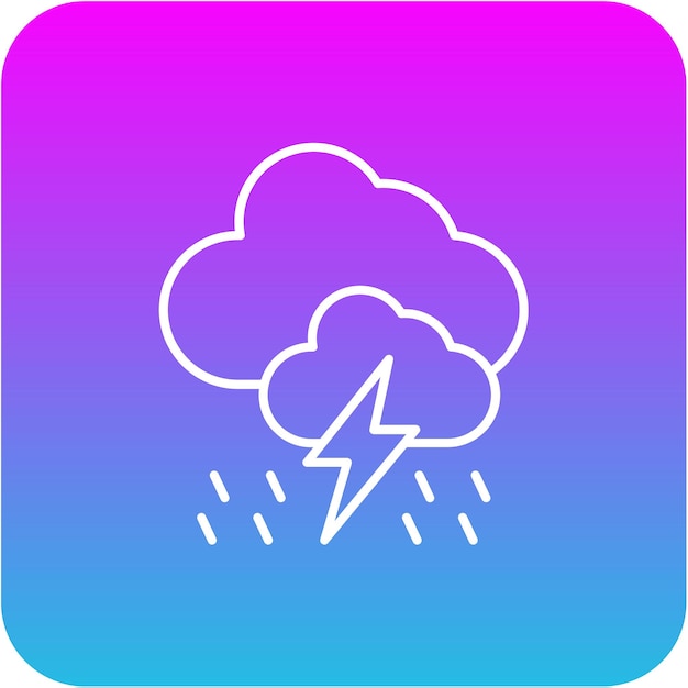 Icono de la tormenta de lluvia
