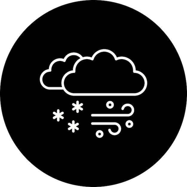 Icono de la tormenta de nieve