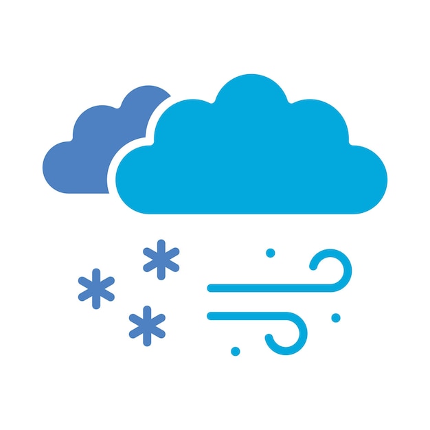 Icono de la tormenta de nieve
