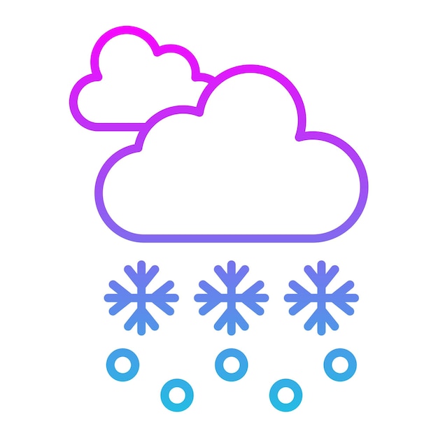 Vector icono de la tormenta de nieve