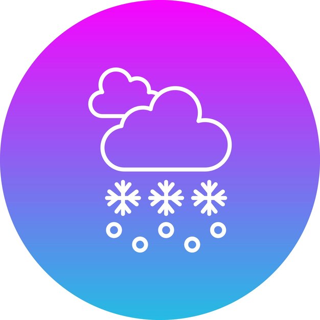 Icono de la tormenta de nieve