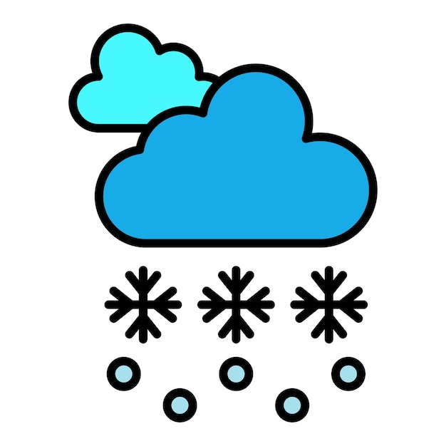 Icono de la tormenta de nieve