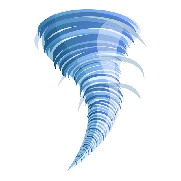 Icono de tornado ciclónico Icono vectorial de tornado cicló para diseño web aislado sobre fondo blanco