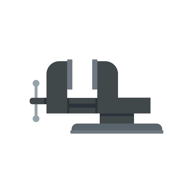 Icono de tornillo de banco de carpintero Ilustración plana del icono de vector de tornillo de banco de carpintero aislado sobre fondo blanco