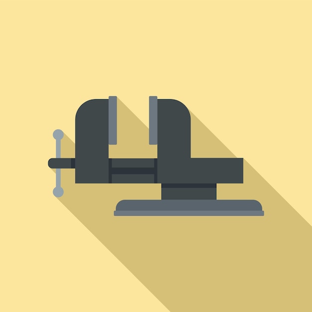 Icono de tornillo de banco de carpintero Ilustración plana del icono de vector de tornillo de banco de carpintero para diseño web