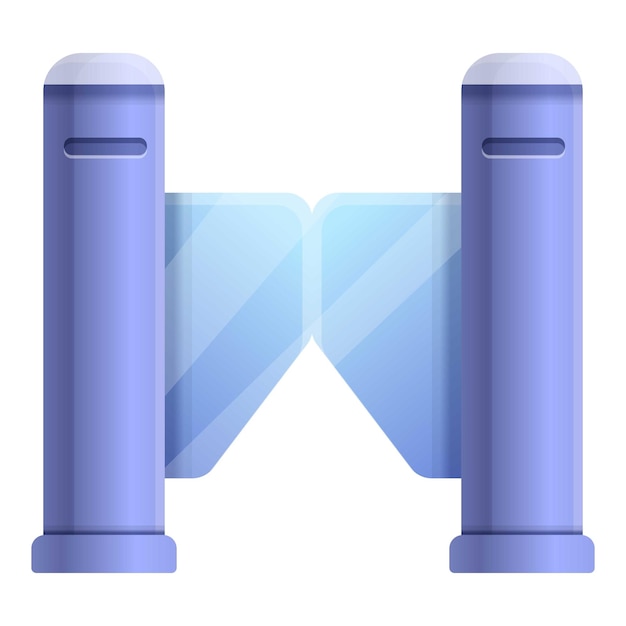 Icono del torniquete de la puerta Icono vectorial del tornique de la puerta para el diseño web aislado en fondo blanco