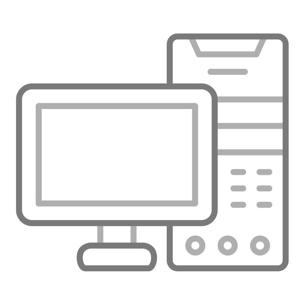 Icono de la torre de la computadora